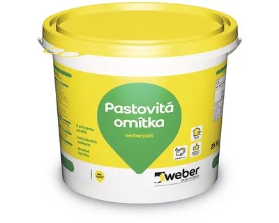 Obrázek produktu pro Omítka WEBER.PAS akrylát zrnitá 1,5 mm 25 kg SE1D šedá MIX