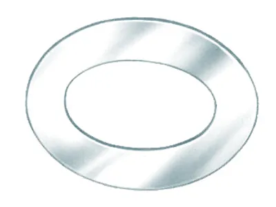 Produktbild von Gegenplatte Öse, Messing vernickelt