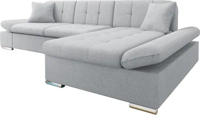 Produktbild von MIRJAN24 Ecksofa Malwi mit Regulierbare Armlehnen Eckcouch mit Schlaffunktion und Bettkasten, L-Form Sofa vom Hersteller (Farbe: Cruz 80, Ecksofa: Rechts)