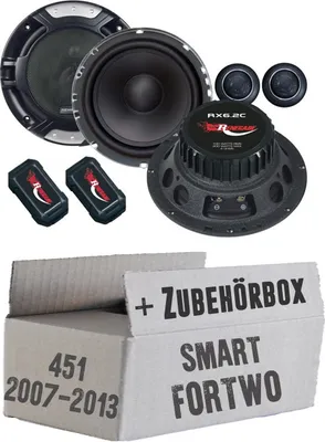 Produktbild von Smart ForTwo 451 Front - Renegade RX 6.2c - 16,5cm Kompo-System - Einbauset