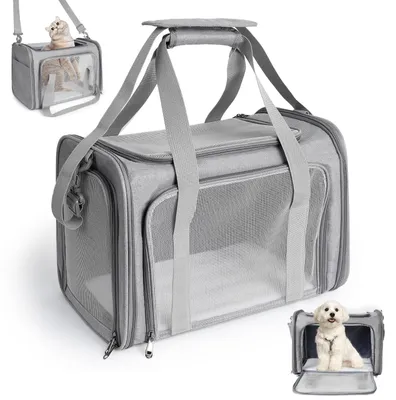 Zdjęcie produktu dla Torba transportowa dla kota i psa - Składana - 44 x 30 x 28 cm - Do 6 kg