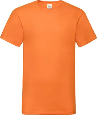 Produktbild von Fruit of the Loom 61-066-0 | Valueweight V-Neck Herren T-Shirt - Farbe: Orange - Größe: L