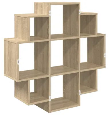 Obrázek produktu pro vidaXL Nástěnná police Sonoma, dubový Imitace, 90 x 25 x 90 cm, dřevotřísková deska