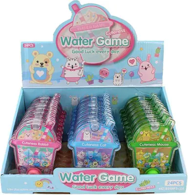 Produktbild von Display mit 24x Wasser Geduldspielen Bubble Teas
