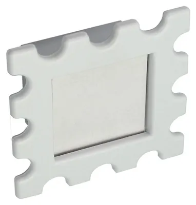 Productafbeelding van Witte ABS-greep voor meubels, afstand tussen de bevestigingsgaten: 32 mm