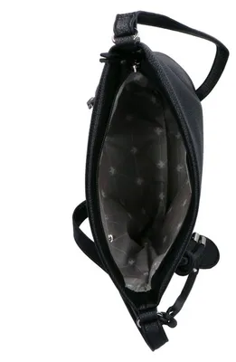 Produktbild von Rieker Damen Umhängetasche Reißverschluss mit Bändel Logo-Anhänger H1073, Farbe:Schwarz
