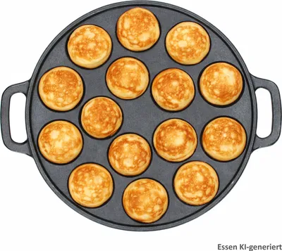 Obrázek produktu pro Poffertjes pánev litinová Ø24cm černá Mini-palačinky Maker
