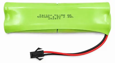 Produktbild von Akku 4,8V (länglich) / 500mAh / Ni-Mh / HBX Stecker / F975