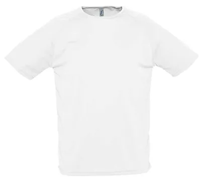 Image de SOLS - T-shirt « Sporty » pour homme à manches raglan LT2546 (S) (blanc)