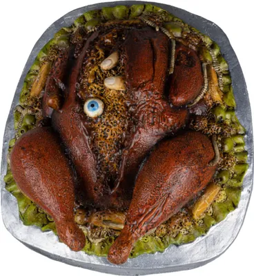 Produktbild von Ekliger Truthahnbraten mit Körperteilen als Halloween Deko