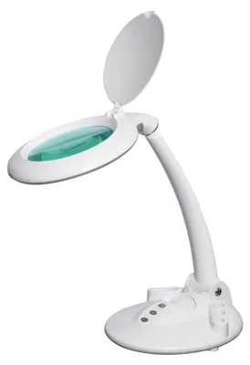 LED-Lupe, 5 Dioptrien, Glaslinse, 6500K, 12,7 cm, weiß