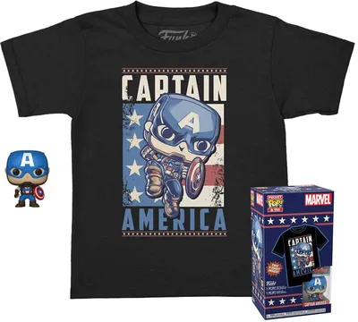 Obrázok produktu pre Funko Pocket Pop! & Tee: Marvel: Captain America - S
