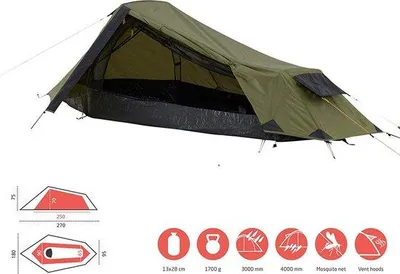 Image de Tente pour 2 personnes, légère et imperméable