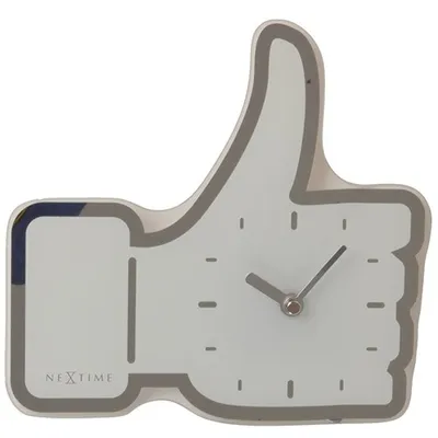 Produktbild von extime 5184WI Tischuhr Wanduhr Uhr "Like It" Glas Silber 21x20,5c