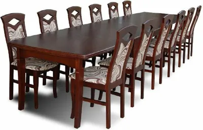Produktbild von Esstisch + 12 Stühle Esszimmer Set Essgruppe Klassischer Tisch Tische Neu Z34