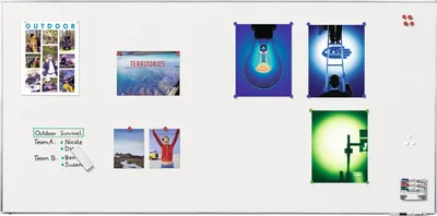 Image de Legamaster 7-101076 Tableau blanc Premium Plus - 240 x 120 cm, blanc, magnétique, montage mural