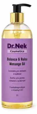 Productafbeelding van Dr. Nek Balance & Relax Lavendelmassageolie, 1 liter, met pompje