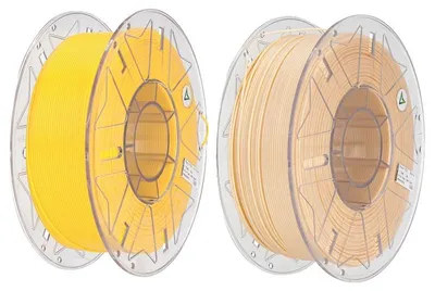 Image de Filament 3D, diamètre 1,75 mm, PLA biodégradable, couleur peau et jaune