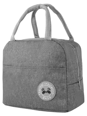 Productafbeelding van Koeltas 6 liter, mini, opvouwbaar, geïsoleerd, grijs