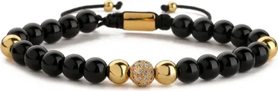Produktbild von Elegantes Armband ER-34437 in Schwarz / Gold KP34437