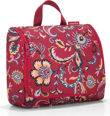 Produktbild von Reisenthel toiletbag XL, Polyester, Blau, Rot, Muster, Reißverschluss, 4 l, 280 mm