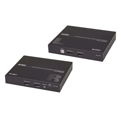 Obrázek produktu pro ATEN KVM prodlužovací adaptér (USB, 2x DP, RS232), 4K, přes TP, HDBaseT 2.0 (CE924) (14.01.7218)