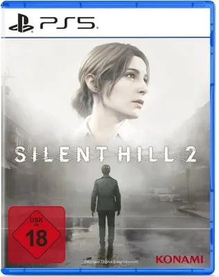 The image shows the front cover of the Silent Hill 2 PS5 game.