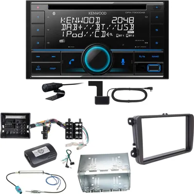 Produktbild von Kenwood DPX-7300DAB Bluetooth DAB Einbauset für Tiguan Amarok Caddy Jetta