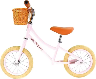 Immagine prodotto di Best Sporting balance bike retro per bambini a partire dai 3 anni, con campanello e cestino, ruote da 12 pollici