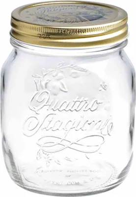 Image de EINKOCHWELT 207-0086K6EW Glas QU. STAGIONI 700ml Deckel 86 mm, transparent