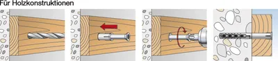 Produktbild von Fischer Langschaftdübel SXR T 8x60 mm Torx 50 Stk.