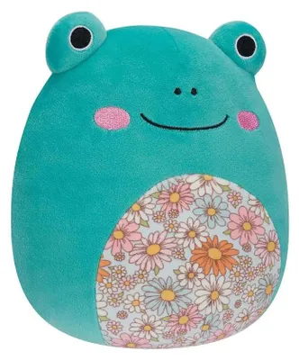 Image de Squishmallows 19 cm (7,5") - Série 18 - Robert la grenouille au ventre fleuri
