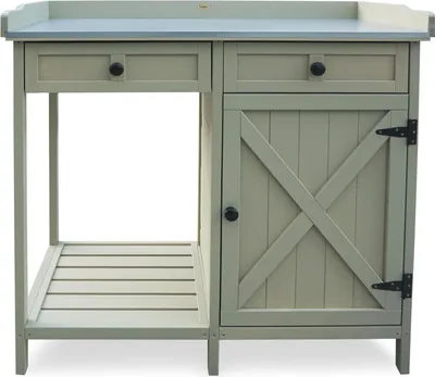 Produktbild von Geräumiger Pflanztisch mit Unterschrank und 2 Schubladen - 98 x 48 x 95 cm