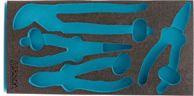 Imagen del producto de Insert de espuma flexible de dos componentes, modelo 163-257L, con dimensiones de 342 mm de largo x 172 mm de ancho