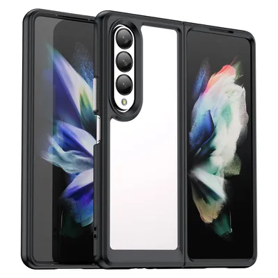 Image de Coque de protection pour Samsung Galaxy Z Fold4 5G : étui, housse, coque rigide, couleur : noir