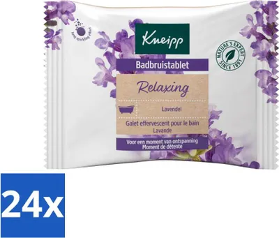 Obrázok produktu pre Kneipp - Kúpeľové sprchové tablety - Levanduľa - ekonomické balenie - 24 kusov