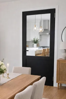 Immagine prodotto di Bloc porta da officina nero senza maniglia H204 x L83 cm lato quadro P. sinistra, maniglia GD MENUISERIES