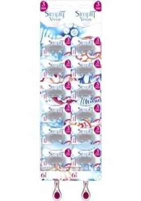 Obrázek produktu pro Jednorázový holicí strojek Gilette Simply Venus III 12-ti ranný 3 břity SLIDE