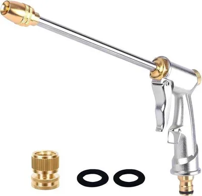 Zdjęcie produktu dla Metalowy pistolet natryskowy – 10,6 cala – srebrny