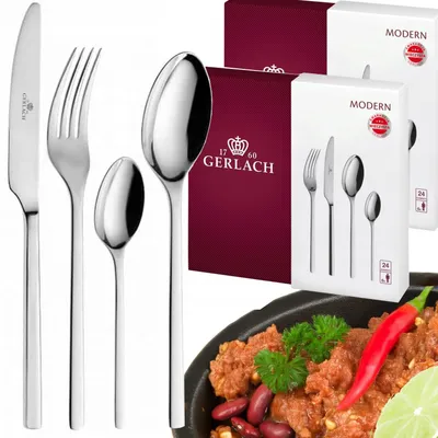 Produktbild von Besteckset Gerlach Modern 48-teilig Edelstahl 18/10 für 12 Personen
