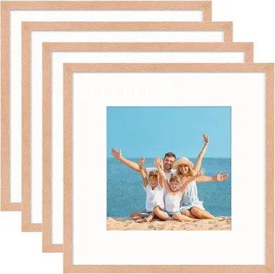 Productafbeelding van Fotolijstset van eikenhout - voor wandmontage - 30x30 cm