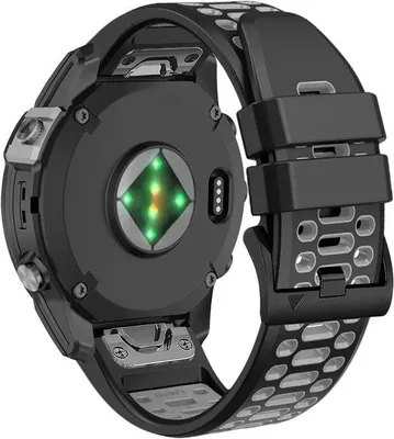 Productafbeelding van 22mm horlogeband - zacht silicone - vervangband voor Garmin Fenix 7 Pro/6 Pro - comfortabel en duurzaam