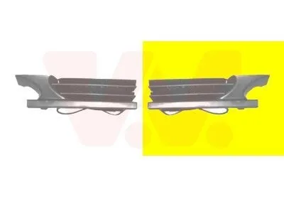 Image de VAN Wezel | Grille d'aération, pare-chocs (3031593) adaptable sur Mercedes-Benz