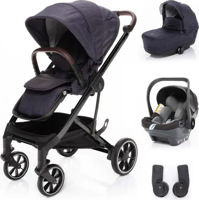 Obrázek produktu pro ZOPA Set kočárek Quest+ korba+ adaptéry+ autosedačka, Midnight Navy/Black