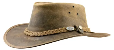 Immagine prodotto di Cappello da cowboy in pelle, stile western, unisex, color marrone