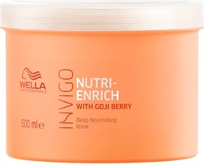 Zdjęcie produktu dla Wella Professionals INVIGO Nutri-Enrich Deep Nourishing Mask, 500 ml, Kobiety, Włosy suche, Odżywiający, Słoiczek, 1 szt.