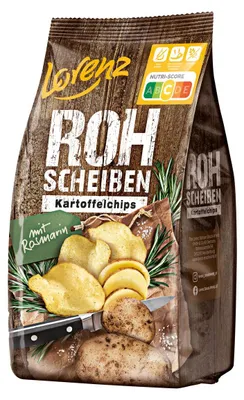 Zdjęcie produktu dla Lorenz surowe chipsy ziemniaczane rozmaryn prażone w kotle 120g