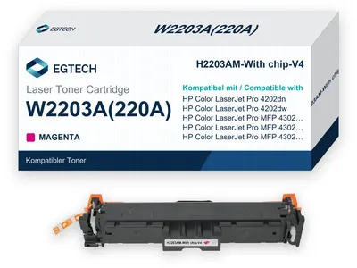 Produktbild von Toner kompatibel mit HP W2203A Magenta Color Pro 4202dn 4202dw 4302dw 4302fdn
