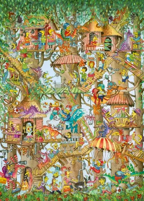 Zdjęcie produktu dla Heye Puzzle Puz.Tree Lodges 1000 3hk.Heye29990