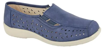 Produktbild von Boulevard - Freizeitschuhe für Damen, Leder DF4674 (41 EU) (Blau)